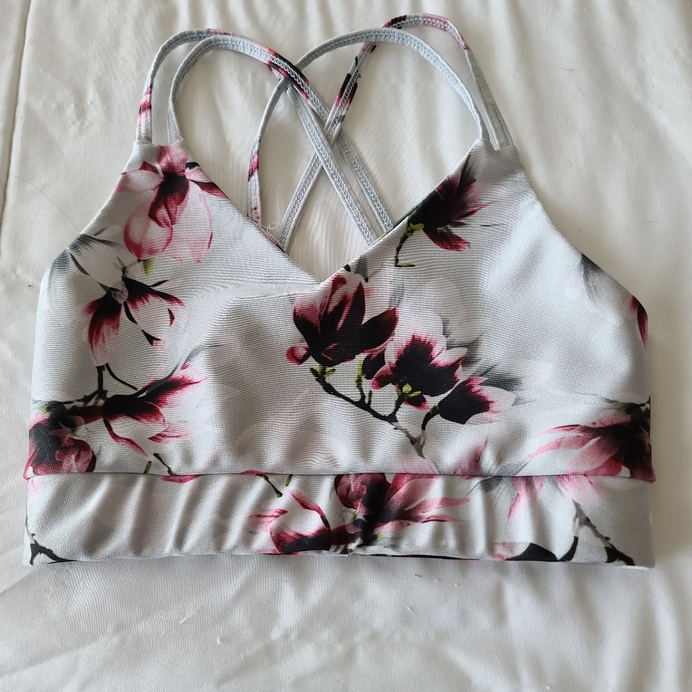 Purple Pixies CL Floral Crop Top